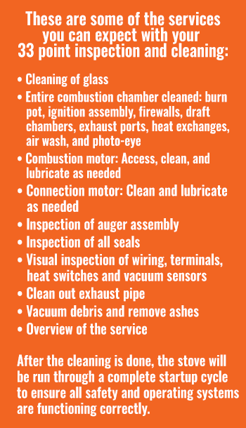 Pellet Stove Pipe Clean Maintenance - Safety 